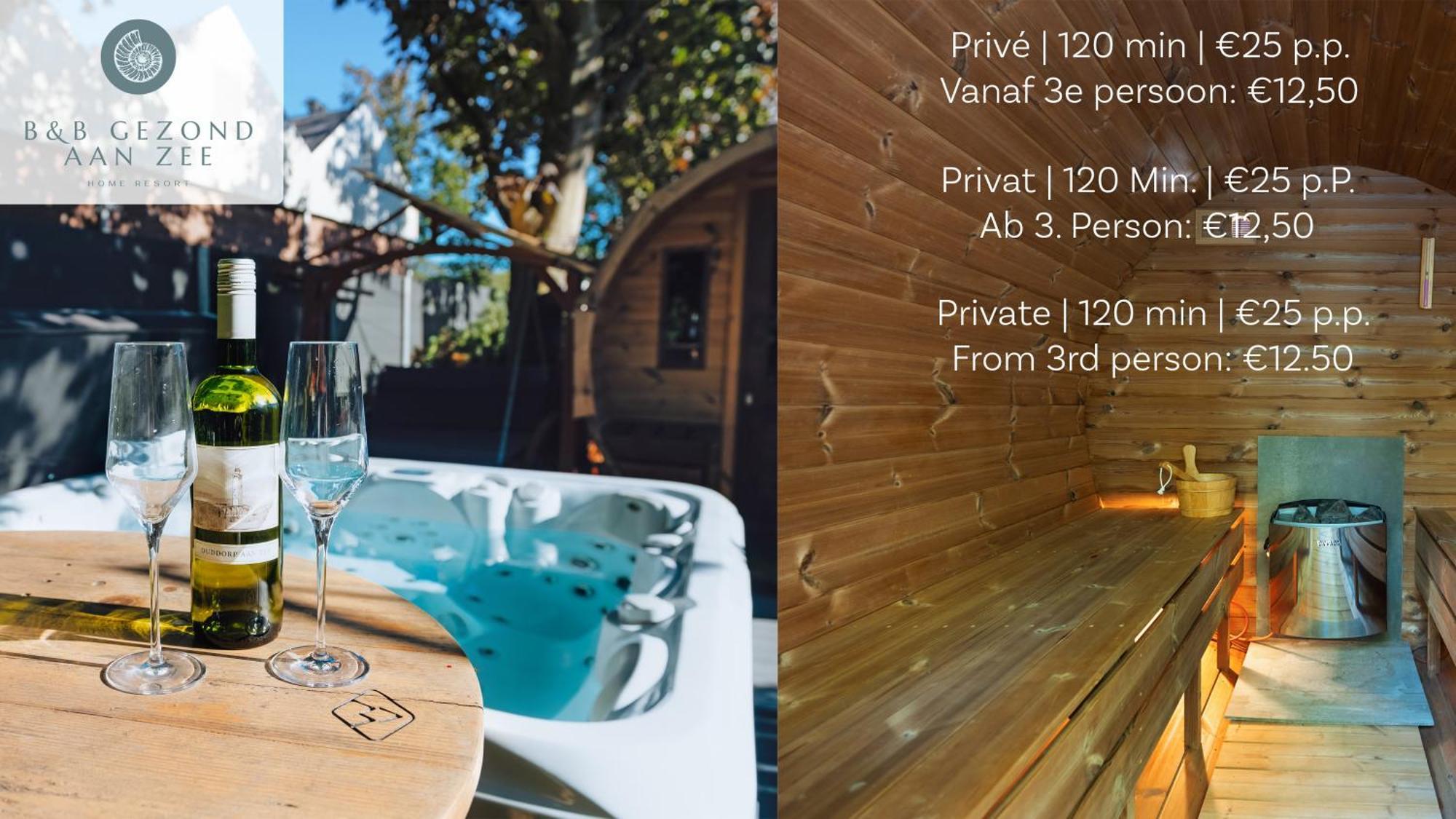 Strand Thema Vakantiewoning Bij B&B Gezond Aan Zee - Toegang Wellnesstuin Meerprijs 우도르프 외부 사진